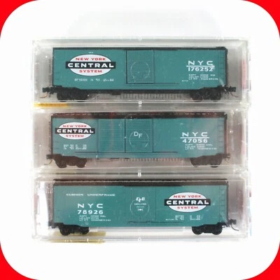 N Scale *NEW YORK CENTRAL* Box Car Set #47056, 78926, 176252 -Micro Trains 31192 - Image 1 of 4