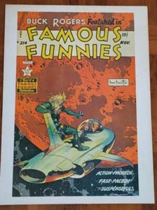 FRANK FRAZETTA card stock print, NM-, Famous Funnies #214 cover, 1971 - Picture 1 of 1