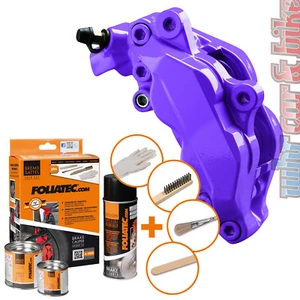 Foliatec Bremssattellack violett lila deep violet 2179 7-teilig hitzebeständig - Afbeelding 1 van 2