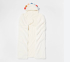 Pillowfort Pom Hooded Blanket w/ Built-In Hand Mitts Kids 40x50