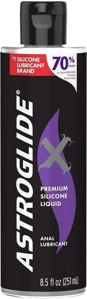 Lubricante de Silicona Astroglide (8.5oz), X Lubricante Personal Premium para Vagina y A Foto 1 de 4