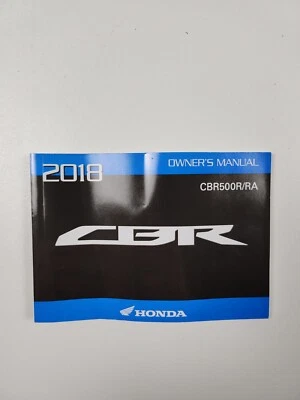 Honda 2018 CBR500R/RA Novo Estoque Antigo Manual do Proprietário Original F401 - Imagem 1 de 4