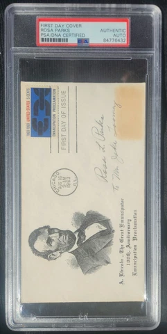 ROSA PARKS SIGNED AUTOGRAPH CUT PSA/DNA AUTHENTIC! Cover