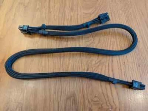 GENUINE EVGA VGA POWER CABLE 6+2PIN + 6+2PIN SUPERNOVA G+ RANGE * BRAND NEW * - Picture 1 of 4