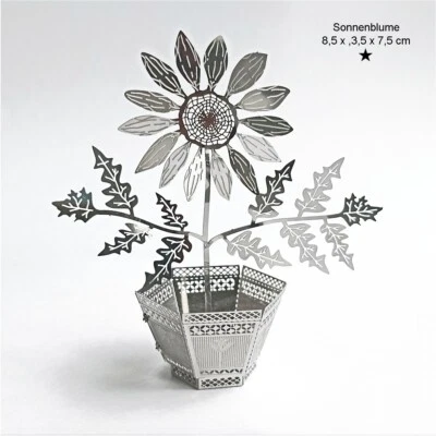 ZOYOK Sonnenblume - 3D Metall Puzzle Konstruktionsspielzeug Bausatz Miniuaturmodell