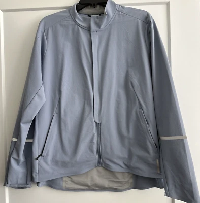 Chaqueta de ciclismo REI Co-op para mujer XL empacable azul lavanda con acento gris sin forro Foto 1 de 4