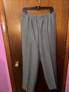 Pantalones Alfred Dunner para mujer The Classic gris talla 14 nuevos con etiquetas - Imagen 1 de 6
