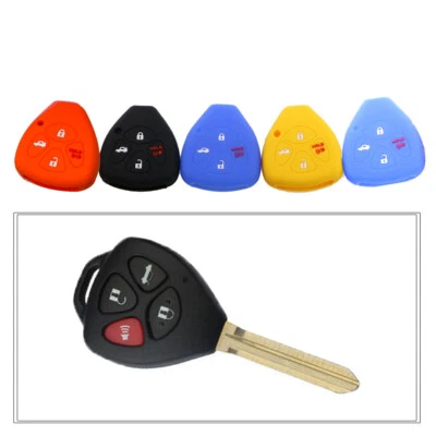 4 Button Silicone Remote Key Cover For Toyota 4 Runners Rav4 Scion Fob Case - Image 1 of 4