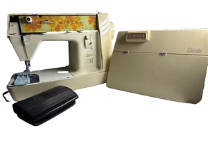 Genie Singer 353 Portable Zig Zag Sewing machine w/Foot Pedal Works Ships Free - Picture 1 of 5