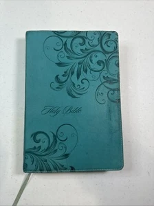 NIV, Women's Devotional Bible, Large Print, Leathersoft, Teal by Zondervan - Foto 1 di 7