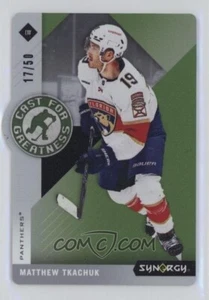 2023-24 Upper Deck Synergy Cast for Greatness Green CG-21 Matthew Tkachuk 17/50 - Picture 1 of 2