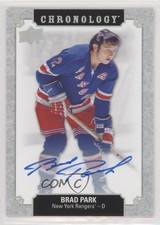 2018-19 Upper Deck Chronology Franchise History Brad Park #FH-NYR-BP Auto HOF