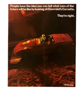 Chevrolet Corvette 1970 folleto de ventas Chevy fotos en color 12 páginas vintage - Imagen 1 de 5