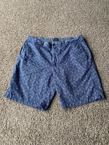 J Crew Shorts Mens Size 34x9 Blue Floral Casual Cotton Stretch Beach Stanton Men - Picture 1 of 11
