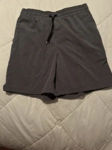 Boys Quick Dry Light Cool Shorts Large 10-12 Gray Grey - Picture 1 of 3