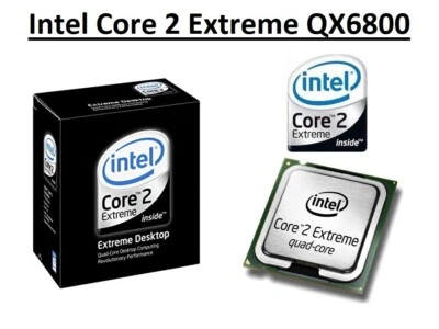 Intel Core 2 Extreme QX6800 SLACP Quad Core Processor 2.9GHz,Socket 775,130W CPU - Image 1 of 4