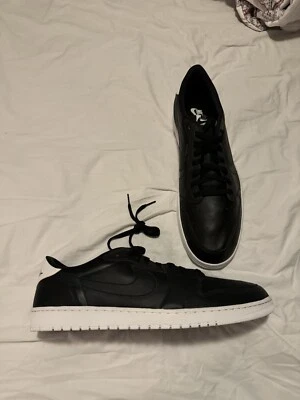 Nike Air Jordan 1 Retro OG Low Cyber Monday Negro Blanco BHM 705329-010 Talla 18 Foto 1 de 4