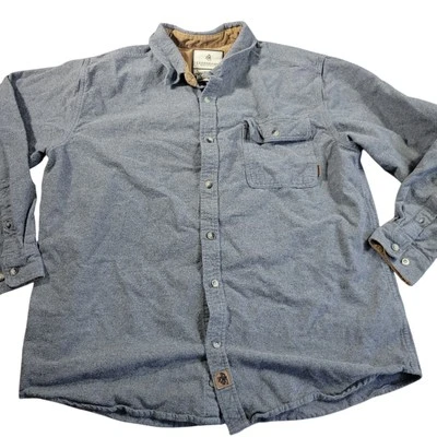 Legendary Whitetails Buck Camp Flannel Shirt Mens XL Gray Button Up Outdoors  - Image 1 of 4