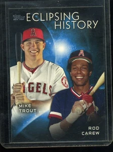 2015 Topps - Eclipsing History Mike Trout, Rod Carew #EH-7 - Picture 1 of 2