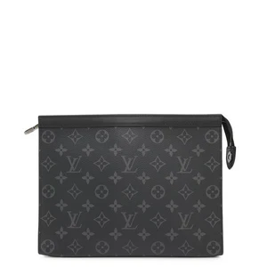 LOUIS VUITTON Pochette Viaggio Taglia MM Monogramma Eclipse Noir M61692 - Foto 1 di 11