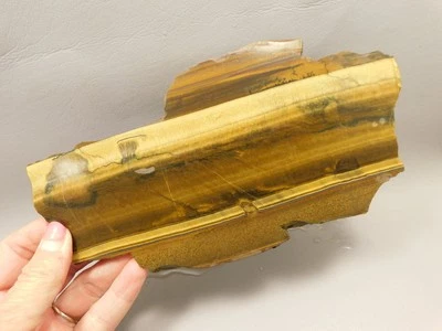 Tiger-eye Rough Rock Yellow Tiger's Eye Stone Slab Cabbing #O10 - Image 1 of 4