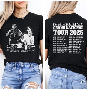 Kendrick Lamar SZA Grand National 2025 Tour Shirt, SZA x Kendrick Concert Merch - Picture 1 of 3