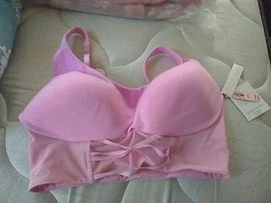 Victorias Secret Allegro 34DD Medium Support Flow On Point Lined Sport Bra Pink - Picture 1 of 6