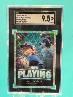 2020 Panini Donruss - Now Playing Silver - Keston Hiura #NP-11  (/349) - SGC 9.5 - Image 1 of 2