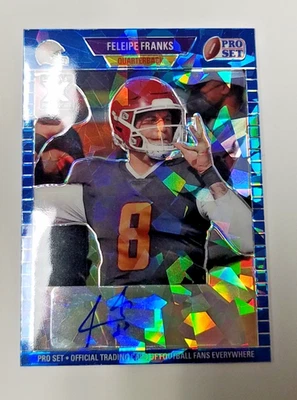 Feleipe Franks RC 2021 Leaf Blue Ice Auto 34/35 Falcons Florida Arkansas E3 - Image 1 of 2