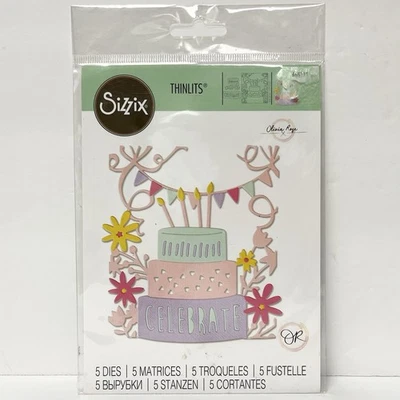 Sizzix Thinlits Die Cutting Template Floral Cake  665713 BRAND NEW - Image 1 of 2