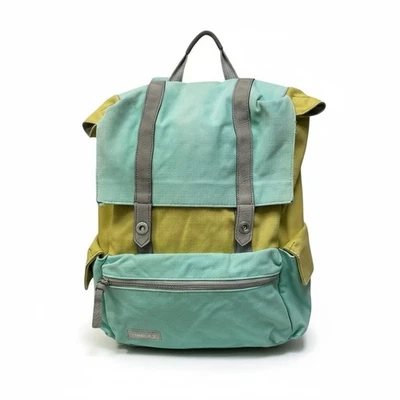 🌿 Mochila Timbuk2 Dos Tonos Lona Roll Top 🎒 Paquete de Viaje Urbano Aqua & Olive Foto 1 de 4