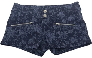 "Camisas Guess para mujer talla 27 jacquard azul oscuro floral tiro de 2"" entrepierna de 8""" - Imagen 1 de 5