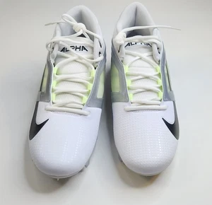 Nike Alpha Menace 4 Pro Football Cleats Size 10 Metallic Silver Photon Dust - Picture 1 of 4