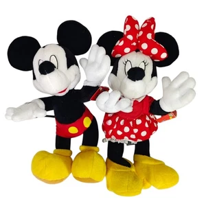 Juguetes de peluche de Mickey y Minnie Mouse - Par coleccionable de Disneyland/Walt Disney World - Imagen 1 de 22