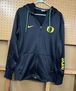 Oregon Ducks Hoodie Full Zip schwarz Nike Therma Fit Jacke Herren Medium - Bild 1 von 4