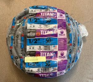 Southwire 55082622 Titan2 Type UL Metallic Liquidtight Flexible Conduit 1/2” 50' - Picture 1 of 5