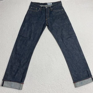 Jeans Gustin Para Hombres 34 Índigo Oscuro Ribete Crudo Calce Recto Denim California - Imagen 1 de 11