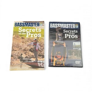 Bassmasters Fishing DVD Secrets Of The Pros Fish Rod n Reel Professional Fisher - Foto 1 di 1