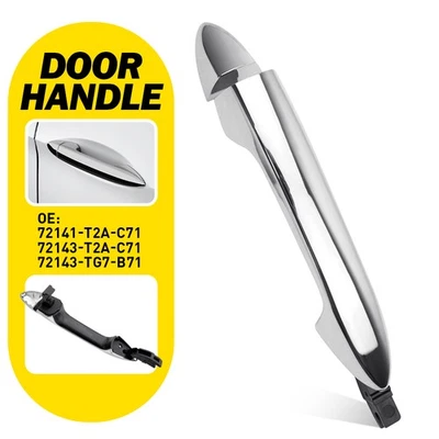 Manija de puerta exterior delantera derecha del lado del pasajero para Honda Pilot Accord 2013-2020 EE. UU. Foto 1 de 4