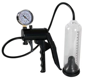 Penispumpe Stiff & Strong, Vakuumpumpe, Potenzhilfe, Enlarger,mit Manometer - Picture 1 of 4