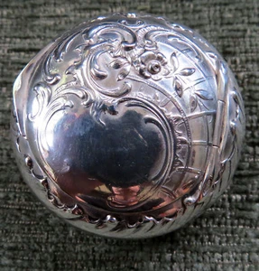 Pastillas Repousse European Sterling 800 Art Nouveau Oro Dorado Vermeil - Imagen 1 de 7