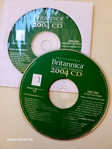 Encyclopedia Britannica Standard Edition 2004 for Windows/Macintosh 2 CD's New - Picture 1 of 6