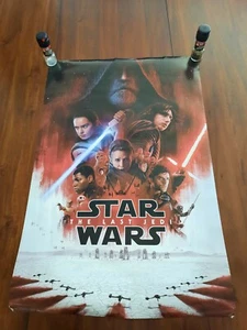 Póster de la película Star Wars The Last Jedi 34 pulgadas X 22 pulgadas envío de 1 día Disney  - Imagen 1 de 1