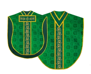 Borromean Style Chasuble Vestment with Intricate Grapes Embroidery and Motif - Picture 1 of 3