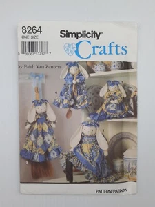 Simplicity Sewing Pattern 8264 Craft Kitchen Bunny's 4 styles Size OSZ Uncut FF - Picture 1 of 2