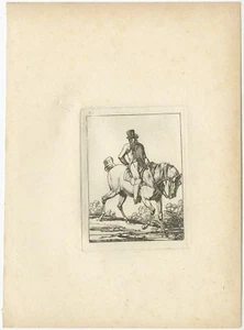 Pl. 2 Antque Horse Etching by Swébach (c.1820) - Picture 1 of 1