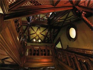 Postcard Mark Twain House & Museum Staircase Hartford Connecticut Unused MNT - Picture 1 of 1