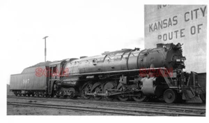 25B104 RP 1937 KCS KANSAS CITY SOUTHERN RAILROAD 2-10-4 LOCOMOTIVE #907 KC MO - Picture 1 of 1
