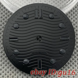 31mm Estéril Negro Puro Reloj Esfera Ajuste NH35 NH36 ETA 2824/2836 Miyota 8215 - Imagen 1 de 7