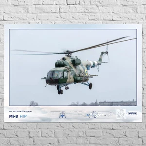 Poster Mi-8, Hip | 33x24" Big size A1 with specifications | Transport Helicopter - Picture 1 of 4